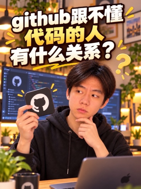 github跟不懂代码的人有什么关系? 封面